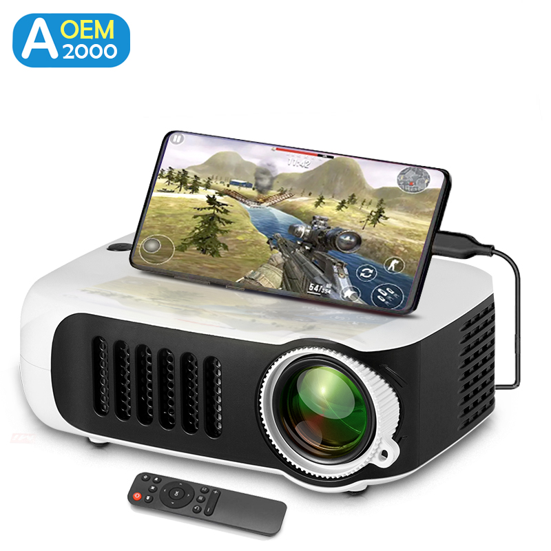 Industrial Laser Projector - A2000 Mini projecteur Portable Home cinéma