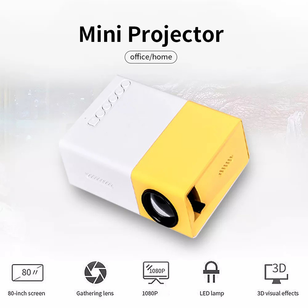 Industrial Laser Projector - YG300-Mini Projecteur Laser Portable pour Home