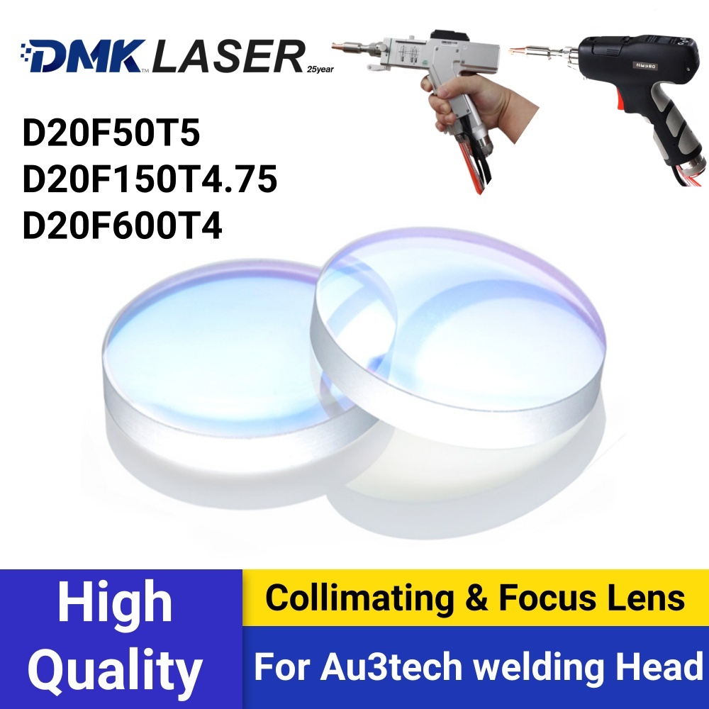 Industrial Laser Blaster - Lentilles de collimation DMK Au3tech D20F50/150/F600mm