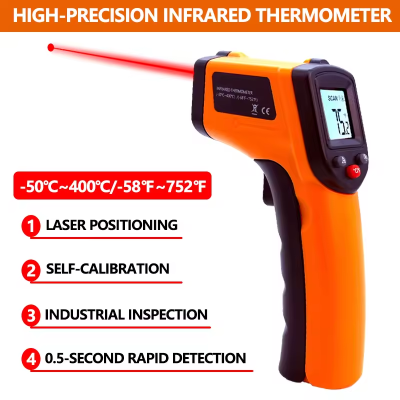 Industrial Use Of Laser - Thermomètre infrarouge portatif, pistolet de mesure