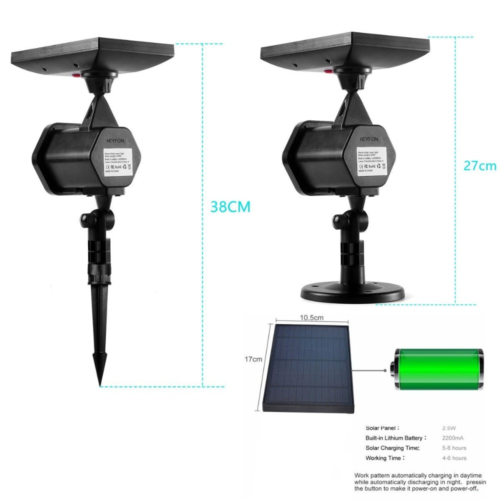 Projecteurs solaires LED 6W XL - Industrial Laser Projector avis et prix