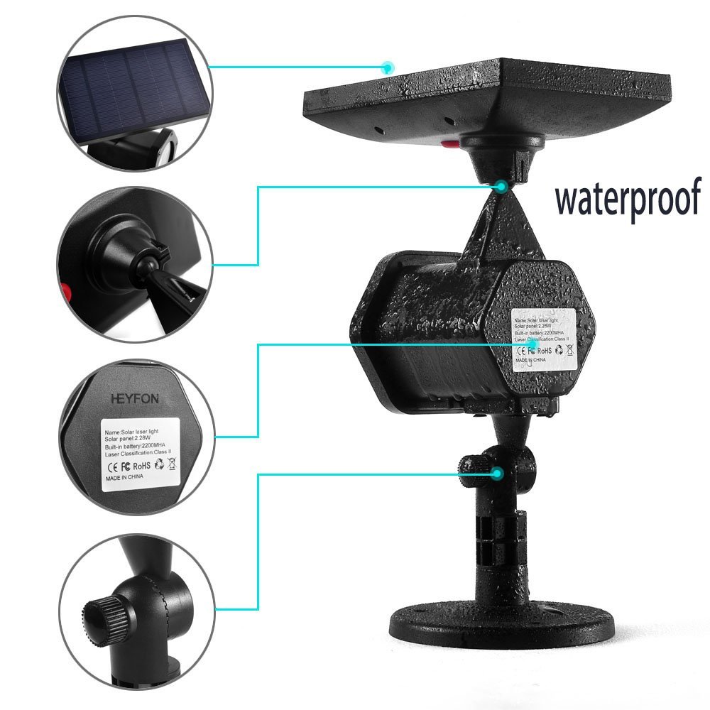 Projecteurs solaires LED 6W XL - Industrial Laser Projector avis et prix