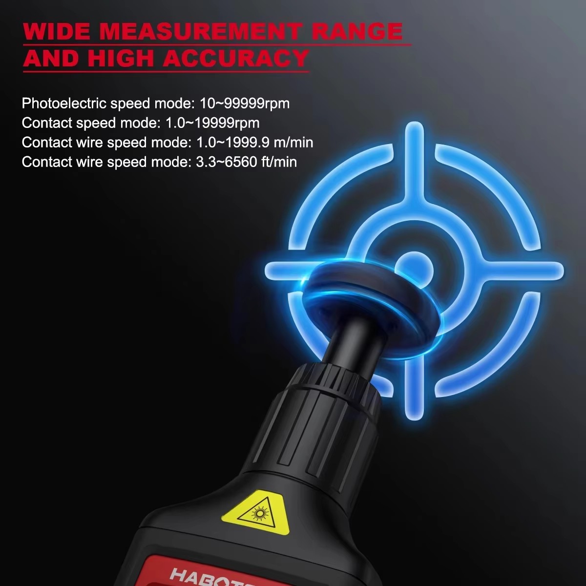 HABOTEST HT671 Tachymètre numé - Industrial Laser Tachometer avis et prix