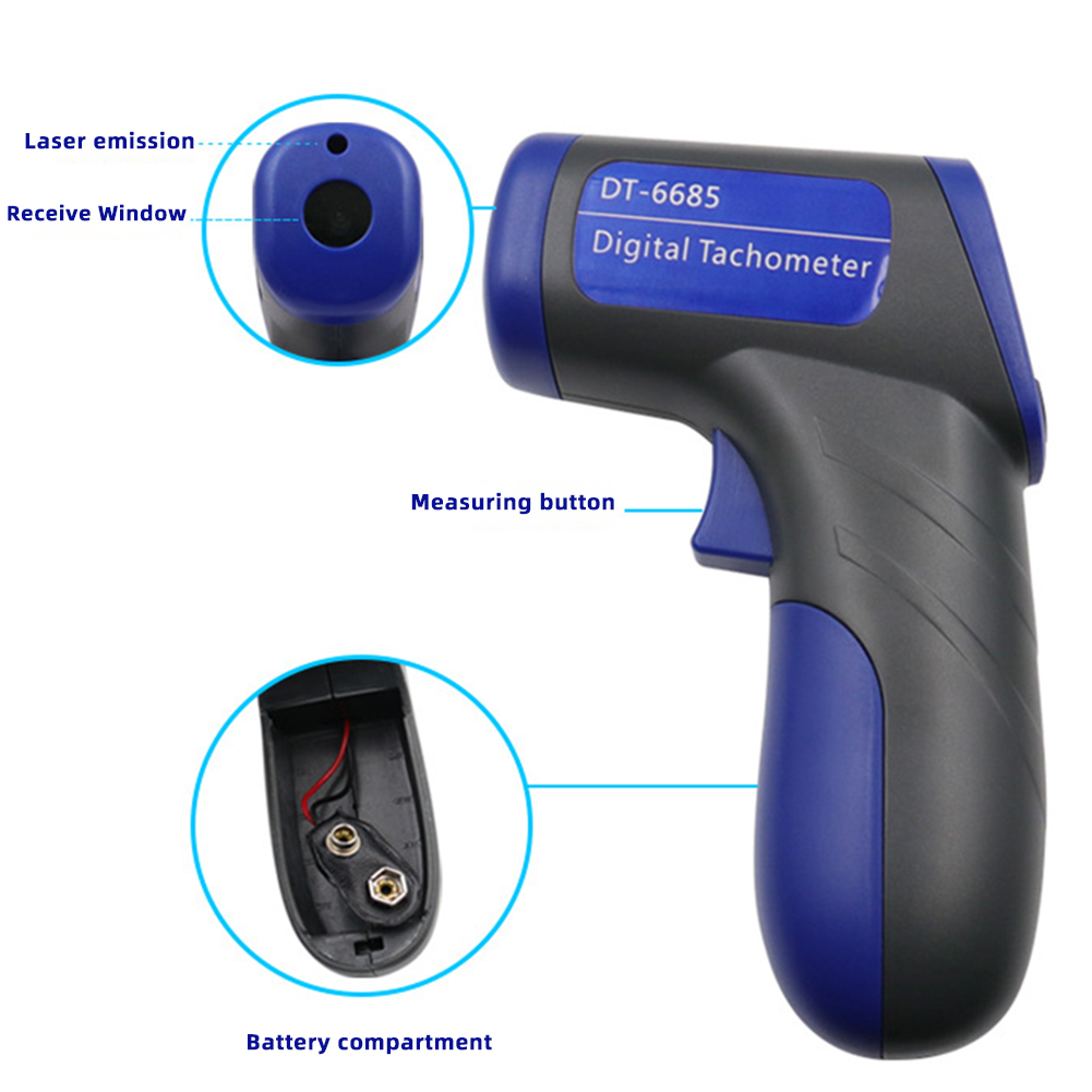 Tachymètre laser infrarouge sa - Industrial Laser Tachometer avis et prix